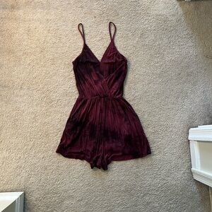 Ginger G Deep Red Velvet Top